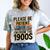 Please Be Patient I'm From The 1900s Retro Computer Comfort Color Blast T-Shirt Smoke