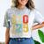 Pre-K Grad 2025 Pre-K Kids Prek Graduation Comfort Color Blast T-Shirt Smoke