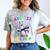Preschool Graduate Shirt ABC 123 Mic Drop Llama Graduation Comfort Color Blast T-Shirt Smoke