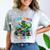 Preschool Graduation Monster Truck Dinosaur Boys Dino Tee Comfort Color Blast T-Shirt Smoke