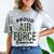 Proud Air Force Cousin Deployment Homecoming Graduation USAF Comfort Color Blast T-Shirt Smoke