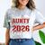 Proud Aunty Of a Class Of 2026 Graduate Senior Graduation Comfort Color Blast T-Shirt Smoke