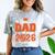 Proud Dad Of A 2026 Senior Basketball Graduation Family Comfort Color Blast T-Shirt Smoke