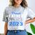 Proud Father Of 2023 College Graduate Family 23 Graduation Comfort Color Blast T-Shirt Smoke