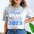 Proud Gram Of 2023 College Graduate Family 23 Graduation Comfort Color Blast T-Shirt Smoke