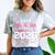 Proud Grandma Of A 2026 Senior Class Of 2026 Graduation Comfort Color Blast T-Shirt Smoke