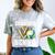 Proud Grandma Of A 2026 Senior Volleyball Graduation Leopard Comfort Color Blast T-Shirt Smoke