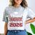 Proud Grandparent Of A 2026 Graduate Class Of Graduation Comfort Color Blast T-Shirt Smoke