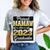 Proud Mamaw Of 2023 Graduate Class 2023 Graduation Family Comfort Color Blast T-Shirt Smoke