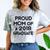 Proud Mom Of A 2018 Graduate Mama Graduation Comfort Color Blast T-Shirt Smoke