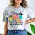 Proud Mom Class Of 2025 Kindergarten Graduate Graduation Comfort Color Blast T-Shirt Smoke
