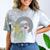 Proud Queen College Graduation Comfort Color Blast T-Shirt Smoke