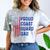 Retro Proud Coast Guard Dad Graduation Dad Usa Flag Outfit Comfort Color Blast T-Shirt Smoke