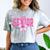 Retro Senior 2026 Class Of 2026 Coquette Pink Bow Graduation Comfort Color Blast T-Shirt Smoke