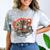 Retro Tech Stack 80s 90s Nostalgia Analog TV Cameras Comfort Color Blast T-Shirt Smoke