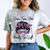 I Came I Saw I Had Anxiety So I Left Messy Bun Introvert Comfort Color Blast T-Shirt Smoke
