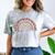 School Nurse Appreciation Rainbow Graduation Medical Nursing Comfort Color Blast T-Shirt Smoke