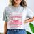 Senior 2026 Class Of 26 Coquette Pink Bow Graduation Cousin Comfort Color Blast T-Shirt Smoke