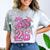 Senior 2026 Graduation Girls Coquette Pink Bow Class Of 2026 Premium Comfort Color Blast T-Shirt Smoke