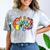 Senior Class Of 2019 Boho Tie Dye Graduation Comfort Color Blast T-Shirt Smoke
