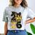 Senior Class Of 2026 Senior Girl Graduation Cap Coquette Bow Comfort Color Blast T-Shirt Smoke