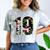 Senior Floral Class Of 2019 Shirt Graduation Idea Comfort Color Blast T-Shirt Smoke