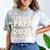 Senior Graduation Proud Papa 2025 Graduate Class Matching Comfort Color Blast T-Shirt Smoke