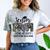 Senior Mom Class Of 2025 Senior Mama 2025 Leopard Graduation Comfort Color Blast T-Shirt Smoke