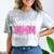 Senior Mom Class Of 2026 Pink Coquette Bow Graduation Comfort Color Blast T-Shirt Smoke