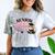 Senior Mom Class Of 2027 Cute Cat Graduation Pink Bows Girls Comfort Color Blast T-Shirt Smoke
