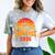 Senior Sunrise Class Of 2026 Graduation Proud Graduate Retro Comfort Color Blast T-Shirt Smoke