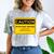 A Simple Yellow Warning Sign For Introvert Comfort Color Blast T-Shirt Smoke