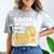 Social Worker Will Work For Pizza Graduation Comfort Color Blast T-Shirt Smoke