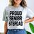 Stepfather SEN18R Graduation Party Stepdad Senior 2018 Shirt Comfort Color Blast T-Shirt Smoke