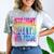 Straight Outta 8th Grade Great Graduation Eighth Grade Comfort Color Blast T-Shirt Smoke