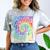 Straight Outta Pre-K Class Of 2022 Preschool Graduation Comfort Color Blast T-Shirt Smoke