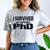 I Survived My Boyfriend's PhD Graduation T-Shirt Comfort Color Blast T-Shirt Smoke