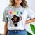Women HBCU Grad 2025 College Graduation Apparel Comfort Color Blast T-Shirt Smoke