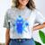 Yk2 Grunge Earthy Blue Cat With Stars Tomboy 90s Nostalgia Comfort Color Blast T-Shirt Smoke