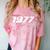 1977 Printed For 70's Birthdays Events Graduations T-Shirt Comfort Color Blast T-Shirt Clay