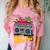1980s 80s Reunion Nostalgia Memories Music School Grew Up Premium Tri-Blend Comfort Color Blast T-Shirt Clay