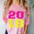 2018 Big Neon Numbers For The New Year Or Graduation Comfort Color Blast T-Shirt Clay