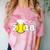 2018 Softball Senior Graduation Shirt For Girls Grad Comfort Color Blast T-Shirt Clay