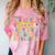 2025 Last Day Of School Autograph 6th Grade Graduation Comfort Color Blast T-Shirt Clay