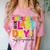 2025 Last Day Of School Autograph Kindergarten Graduation Comfort Color Blast T-Shirt Clay