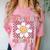 3rd Grade Graduation Cute Groovy Last Day Of Third Grade Comfort Color Blast T-Shirt Clay