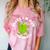 4th Grade Graduation Promotion Peace I'm Out Last Day Comfort Color Blast T-Shirt Clay