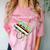 70s 80s 90s Retro Party Costume Nostalgia Cassette Comfort Color Blast T-Shirt Clay