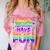 80's Girls Just Wanna Have Fun Nostalgia 1980s Style Premium Tri-Blend Comfort Color Blast T-Shirt Clay