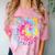 8th Grade Graduate 2024 Graduation Last Day Of School Tie Comfort Color Blast T-Shirt Clay